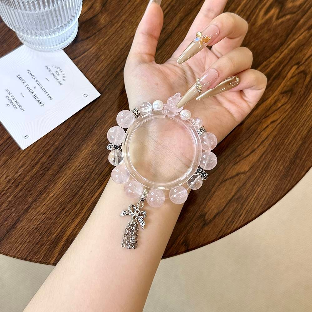 Rose Quartz and Shell Pearl Bracelet - Image 6