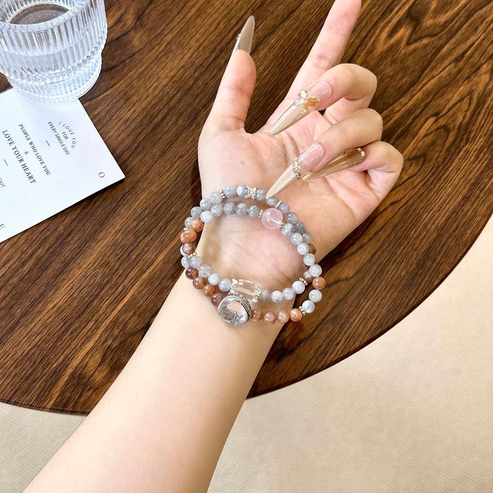 Labradorite/Moonstone and Sunstone Bracelet - Image 6